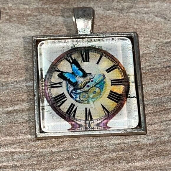 Interchangeable pendant set 5 pendants with a 16” cord hand crafted glass art - Picture 6 of 9